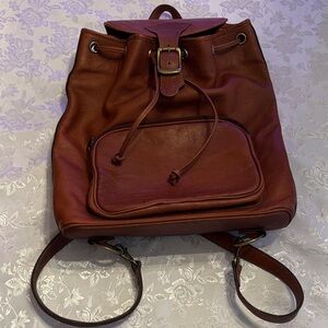 Leather backpack/bucket bag, excellent condition